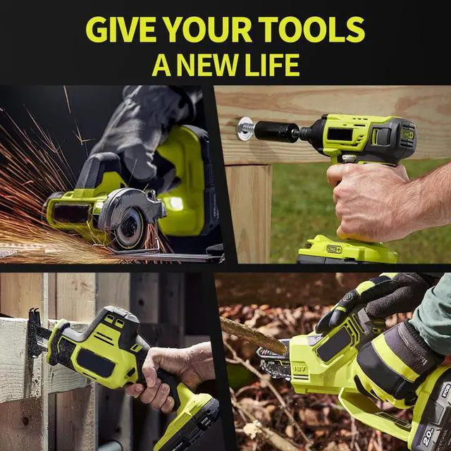 Alt view image 7 of 7 - 2Pack Upgrade 108000mWh High Capacity Replacement for Ryobi 18V Battery Compatible with Ryobi 18V ONE+ System Cordless Power Tools and Charger