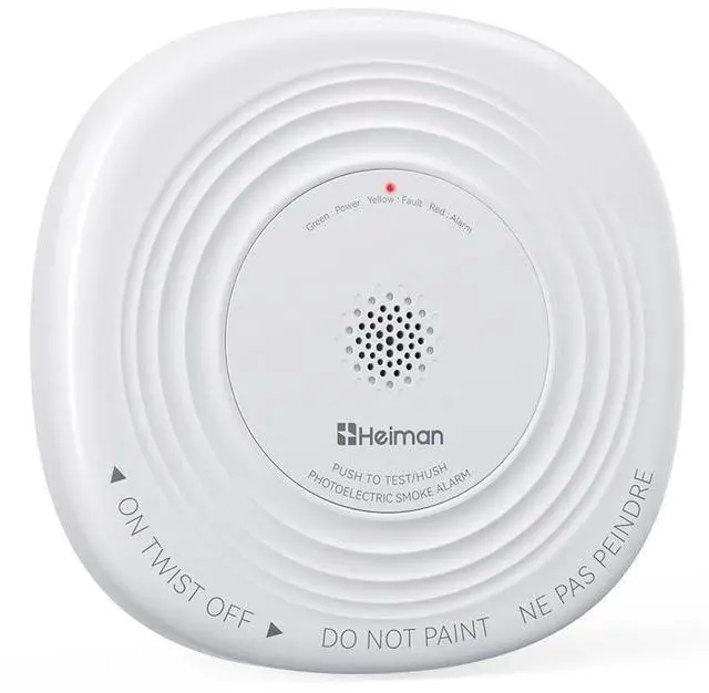Main image of Smoke Detector 10 Year Battery, photoelectric Smoke Alarm | ETL listed to UL 217 10th Ed. & CAN/ULC S531 5th Ed., 10-Year Sealed Battery, EOL alert, photoelectric, 85dB
