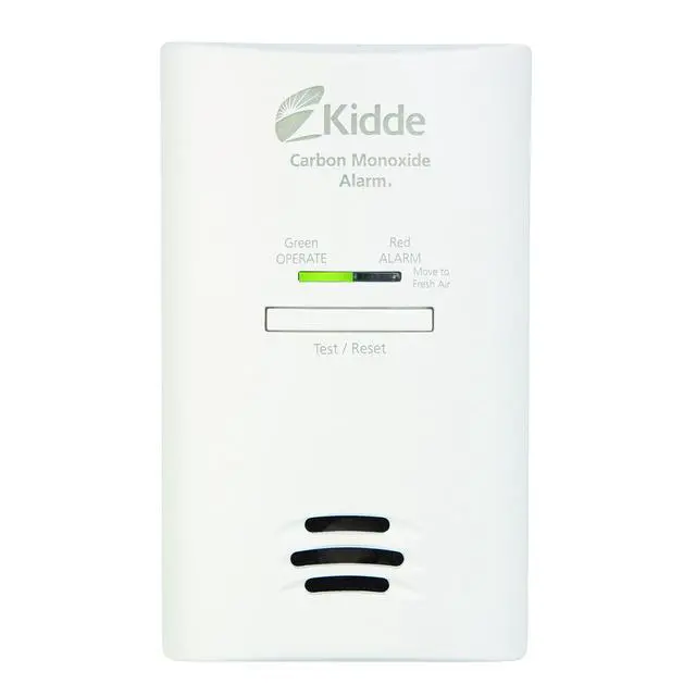 Alt view image 6 of 7 - Carbon Monoxide Detector, Plug-in Wall with AA Battery Backup, Test-Hush Button