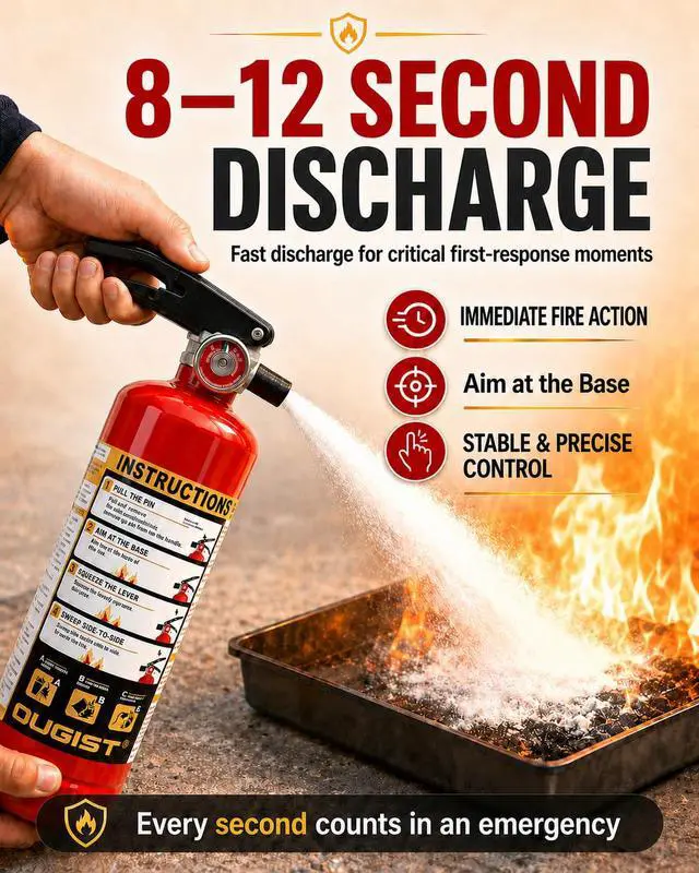 Alt view image 6 of 7 - Essential Fire Extinguisher for Home, 1-A:10-B:C, DRY1L, 1 Pack | Residential Multi-Purpose Extinguisher for Small Household, Kitchen, Garage and Vehicle Fires; 2.5 Lb, Dry Chemical