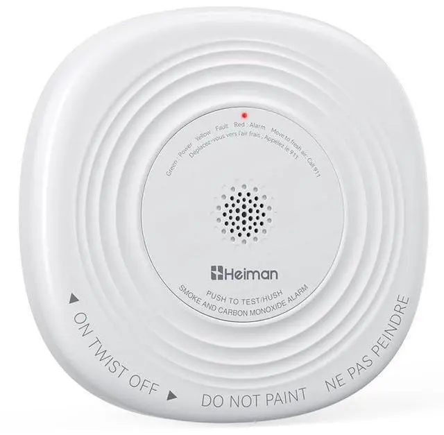 Main image of Smoke Detector Carbon Monoxide Detector Combo 10 Year Battery | ETL listed to UL 217 10th Ed. & UL 2034 5th Ed., 10-year sealed battery, EOL alert, photoelectric, electrochemical CO, 85dB