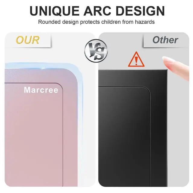 Alt view image 3 of 7 - 0.23 Cubic Small Safe Box for Home, Mini Safes for Kids, Pink Safe | Security Cabinet Safes with Cutting-edge Bending, Lock Box with Keys for Money Cash, 6.69x 9.06x 6.69 Inches, Pink