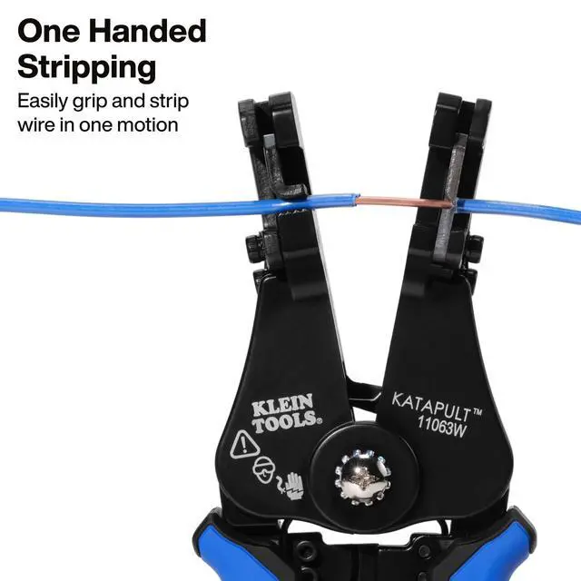Alt view image 3 of 6 - 11063W Wire Cutter/Stripper, Heavy Duty Automatic Tool for 8-20 AWG Solid and 10-22 AWG Stranded Electrical Wire