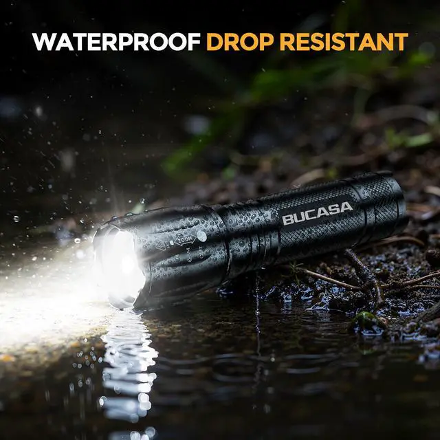 Alt view image 5 of 7 - Rechargeable Flashlights High Lumens 3 Pack, Brighter Small Flashlight Powerful Tactical Flashlights Rechargeable, Waterproof LED Flashlight with 3 Modes Zoomable for Camping Emergency