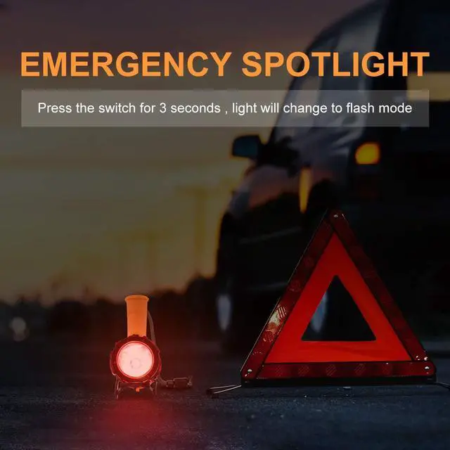 Alt view image 7 of 7 - Rechargeable Spotlight,Handheld Rechargeable Flashlight 200,000 Lumens LED, IP67 Waterproof 12 Hours Running for Boating, Camping, Hunting