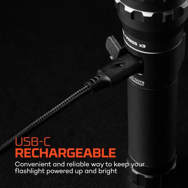 Alt view image 5 of 7 - 1500 Lumen EDC Flashlights, 2-Pack, Powerful & Compact | 1500 Lumen LED Compact Flashlights, USB-C Rechargeable, 4 Light Modes, 3X Zoom, 14 Hour Run Time, IPX7 Waterproof, Value Pack