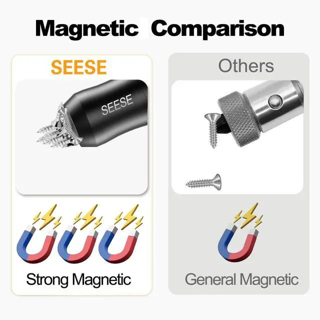 Alt view image 6 of 7 - Strong Magnetic Screw Ring: 1/4 Inch/ 6.35 mm Universal Magnetic Screw Holder - Removable Magnetic Screwdriver Drill Bit Holder for Hex Screwdriver and Power Bits(2 Pcs)