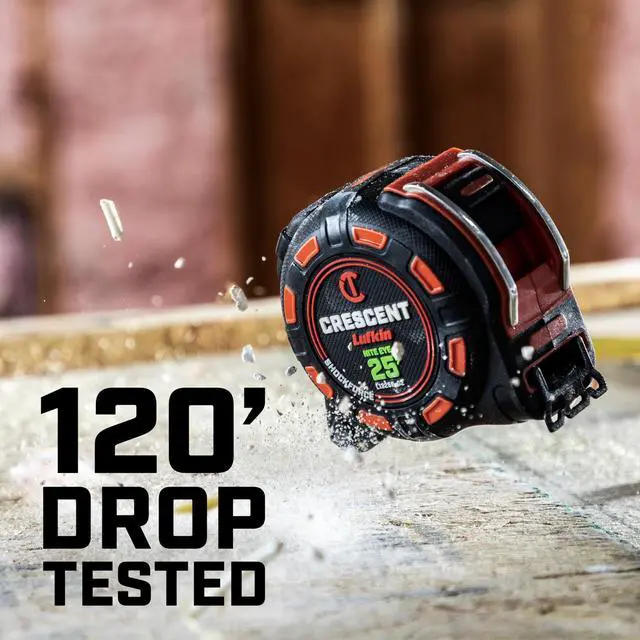 Alt view image 4 of 7 - Lufkin 25 Ft. SHOCKFORCE NITE EYE Magnetic Tape Measure | LM1325B-02