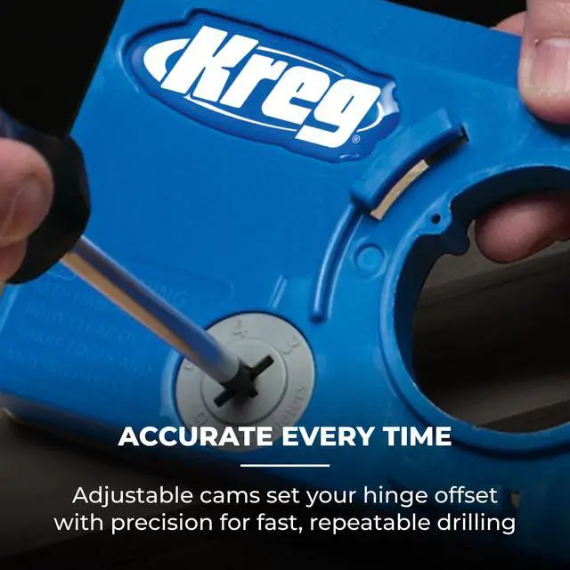 Alt view image 5 of 7 - Concealed Hinge Jig - 35mm Cup Drilling Jig - Adjustable Cabinet Door Installation Tool - KHI-Hinge