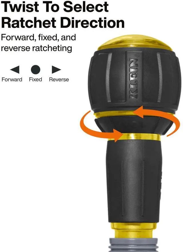 Alt view image 4 of 5 - 32960ARCHT Ratcheting Fastbit Tru-Grip Screwdriver, Ratcheting Ball-Style Handle with Quick-Release Collar, #2 Phillips and 6 mm Slotted Double-Ended Bit, 1/4-Inch Bit Compatible