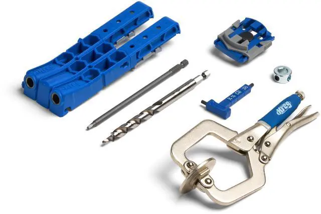 Main image of KPHJ320-22 Pocket-Hole Jig 320 with Classic 2 Inch Face Clamp - Small, Durable Jig for Tight Spaces - Easily Adjustable Drill Guides - For Materials 1/2" to 1 1/2" Thick