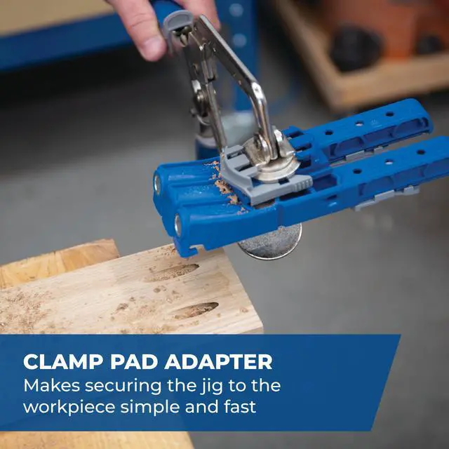 Alt view image 6 of 7 - KPHJ320-22 Pocket-Hole Jig 320 with Classic 2 Inch Face Clamp - Small, Durable Jig for Tight Spaces - Easily Adjustable Drill Guides - For Materials 1/2" to 1 1/2" Thick
