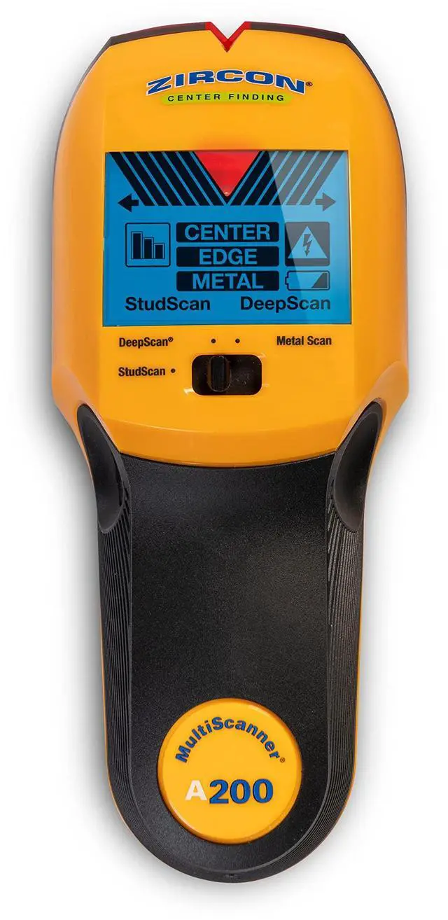Main image of ® MultiScanner A200 Stud Finder with Metal & Live Wire Detection | Find wood and metal studs, detect metal objects and live AC wires before drilling with visual SpotLite® guidance
