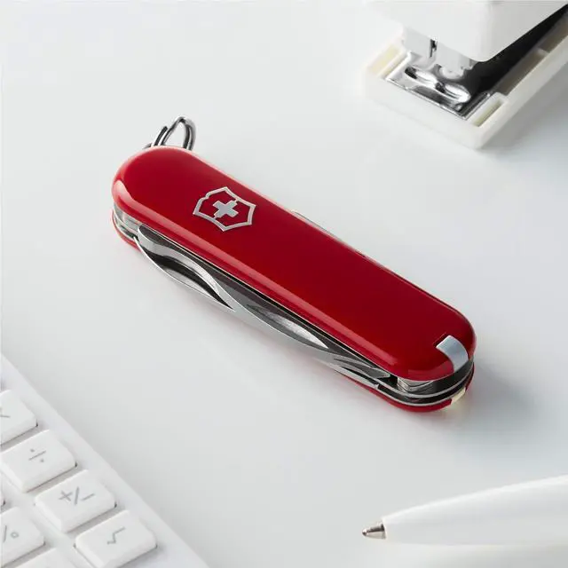 Alt view image 2 of 7 - Rambler Swiss Army Knife, 10-Function Pocket Knife, Red | Swiss-made multitool, compact pocket knife, multiple functions, everyday readiness