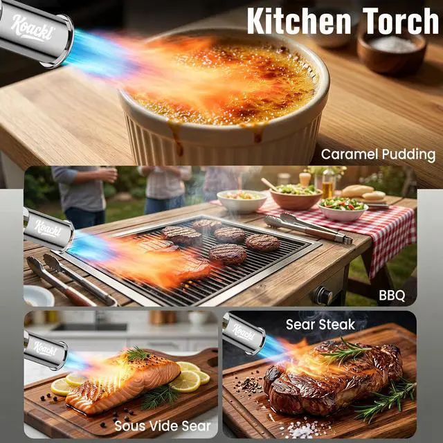 Alt view image 7 of 7 - 24" CSA Propane Torch Gun 2372°F Adjustable Flame Campfire | Powerful Flamethrower Blow Torch, Instant Piezo Ignition, Ergonomic Grip; Weed Burner, Melts Ice; for Camping, Welding, DIY