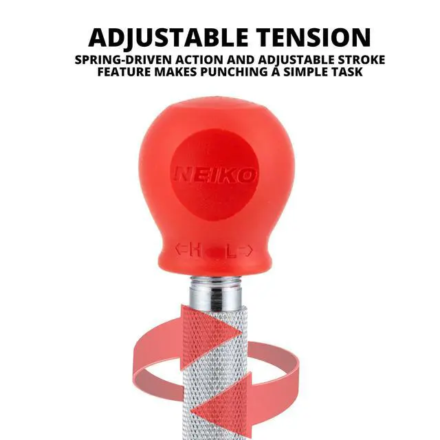 Alt view image 3 of 7 - 02638A 5-Inch Automatic Center Punch for Metal, Adjustable Impact Spring Loaded Center Punch Tool, Spring Punch, Center Punch Spring Loaded, Auto Center Punch