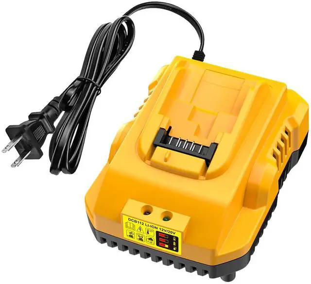 Main image of DCB112 Charger Replacement for Dewalt Battery Charger Compatible with Dewalt 12V 20V Max Battery DCB201 DCB204 DCB205 DCB206 DCB120 DCB127 DCB112 DCB115 DCB118 DCB107 DCB105 DCB102 (Yellow)