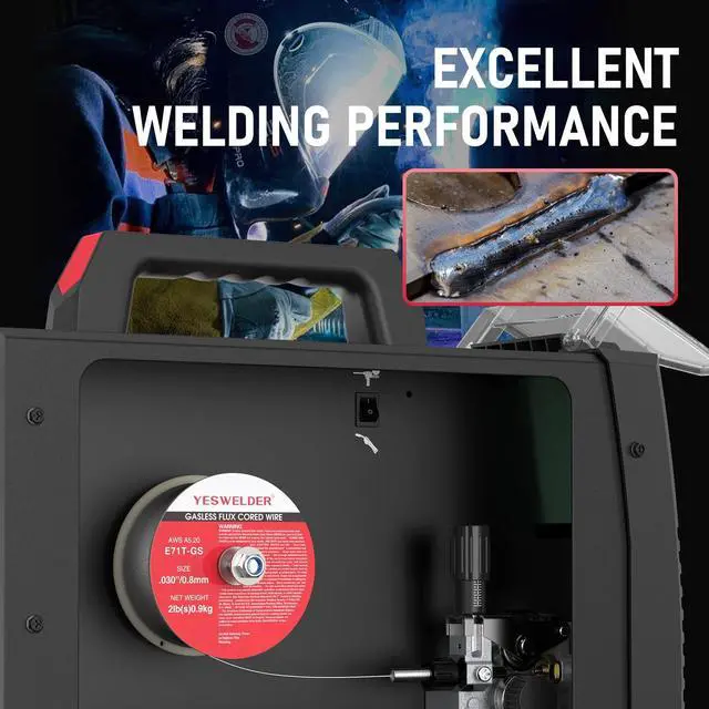 Alt view image 3 of 7 - Gasless Flux Core MIG Wire, E71T-GS Mild Carbon Steel | 0.030 in, strong ABS spool, smooth feeding, easy handling, organized storage