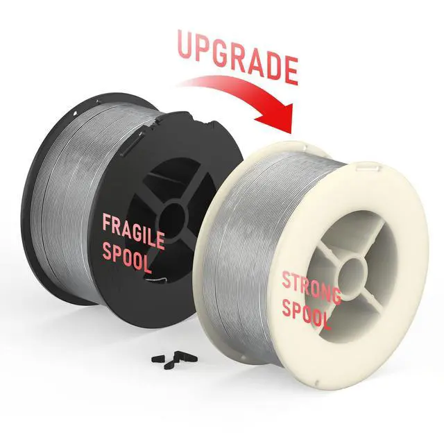 Alt view image 6 of 7 - Gasless Flux Core MIG Wire, E71T-GS Mild Carbon Steel | 0.030 in, strong ABS spool, smooth feeding, easy handling, organized storage