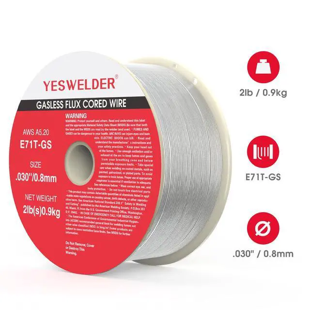 Alt view image 7 of 7 - Gasless Flux Core MIG Wire, E71T-GS Mild Carbon Steel | 0.030 in, strong ABS spool, smooth feeding, easy handling, organized storage