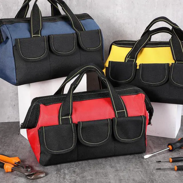 Alt view image 6 of 6 - 3 Pack 13 Inch Tool Bags, Classic, Red