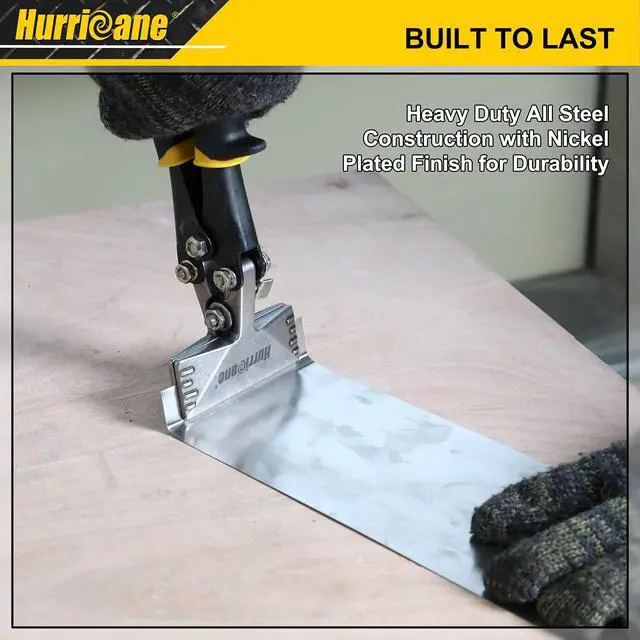 Alt view image 6 of 6 - 3inch Sheet Metal Hand Seamer, Heavy Duty Bender for Metal Flattening, Precision Duckbill Pliers and Sheet Metal Tongs, Ideal for HVAC Projects, Ergonomic Straight Flat Smooth Jaw