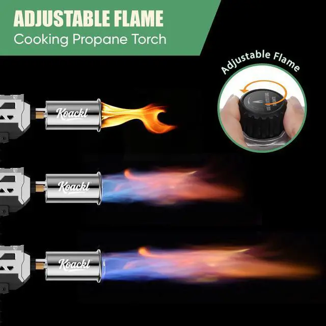 Alt view image 3 of 7 - 24" CSA Propane Torch Gun 2372°F Adjustable Flame Campfire | Powerful Flamethrower Blow Torch, Instant Piezo Ignition, Ergonomic Grip; Weed Burner, Melts Ice; for Camping, Welding, DIY