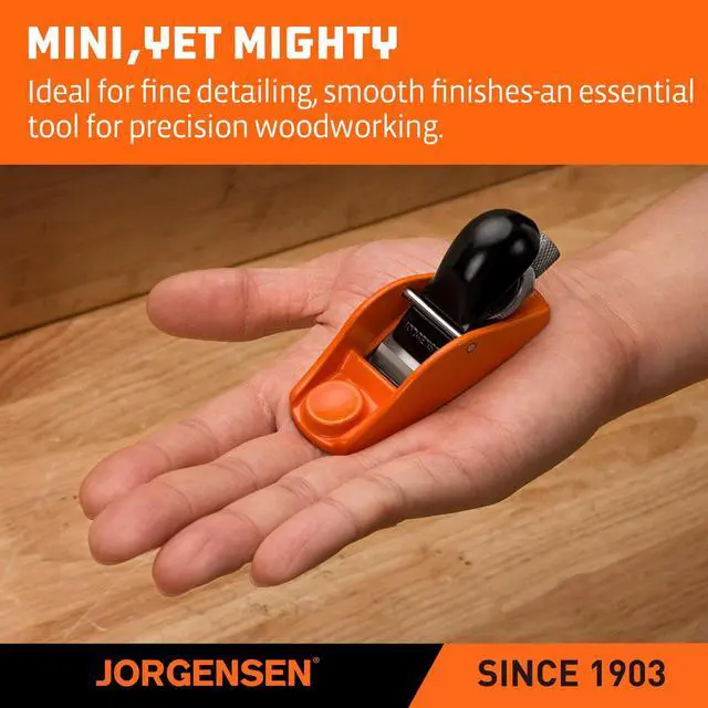 Alt view image 4 of 7 - No.101 Mini Wood Planer - Mini Hand Planer for Woodworking | Block Plane, Small Hand Plane for Trimming, Wood Planing, Craft, Professional Ductile Iron Body, Adjustable Cutting Depth
