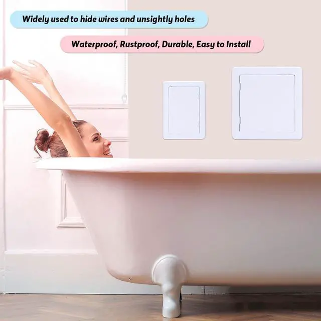 Alt view image 6 of 7 - Access Panel 14x29 Inch, Wall & Ceiling Access Door for Plumbing Repair | Lightweight Yet Durable Plastic Construction with Smooth White Finish. Easy to Install with a Clean Built-In Appearance