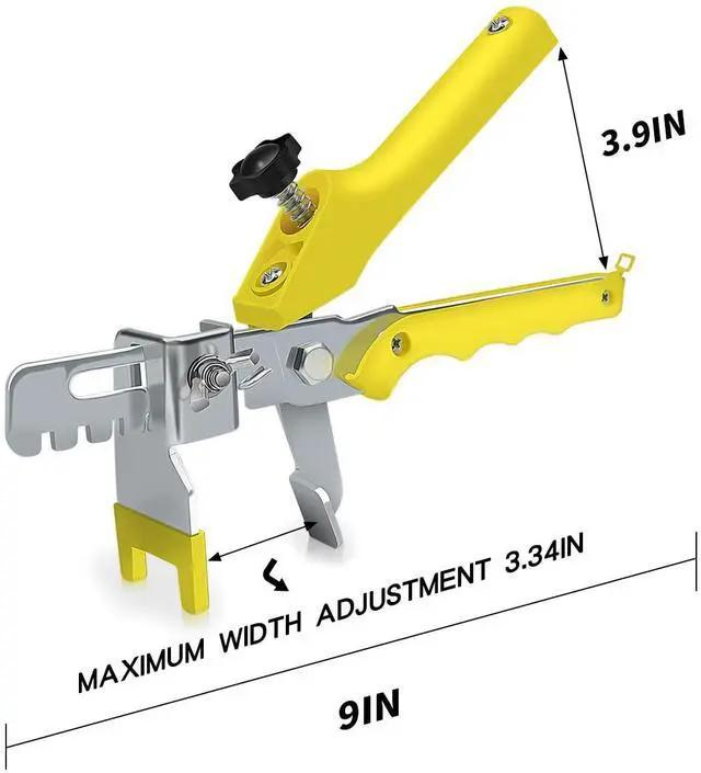 Alt view image 3 of 7 - Tile Leveling System with Plier, 300 Tile Spacers 1/8" and 100 Wedges | Tile Leveling Clips with Tile Plier, Anti Lippage Tile Leveler Spacers for Professional Ceramic Tile and Stone Installation
