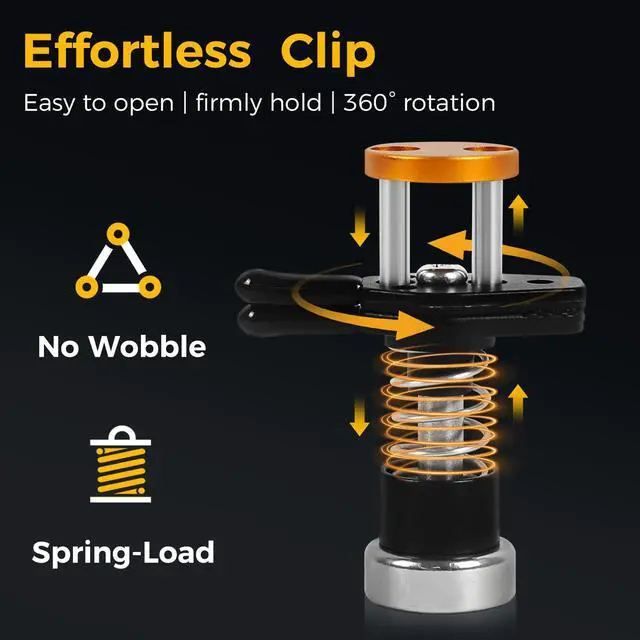 Alt view image 3 of 7 - Helping Hands Clamp Metal, Adjustable Third Hand Soldering Holder Stand For Electronics, Hobby DIY, Craft, Jewelry, PCB Repair Solder Aid Station (Yellowblack, small)