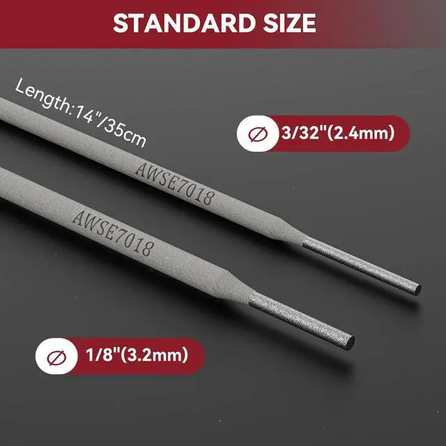 Alt view image 2 of 7 - E7018 Welding Rods 1/8" 10LB Low Hydrogen Carbon Steel Electrode | Welding Sticks Electrodes/ For ARC Welding Equipment / Structural Steel Welding / Load-Bearing Fabrication