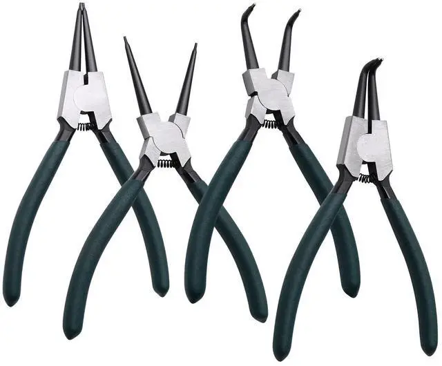 Main image of 4pcs 7in Snap Ring Pliers, 5/64in Tips | for Ring Remover Retaining and Remove Hoses, Gaskets