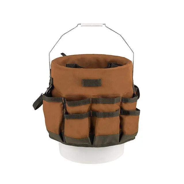Alt view image 7 of 7 - The Bucketeer Bucket Tool Organizer in Brown, 10030
