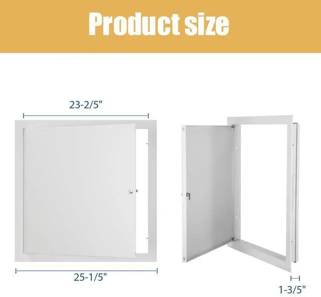 Alt view image 3 of 7 - Thicken 1mm 24 x 24 Access Panel for Drywall,Attic Door, Ceiling Access Panel for Drywall,24x24 Metal Access Panels are Thickened to 1mm to Solve The Problem of Fragile Panels