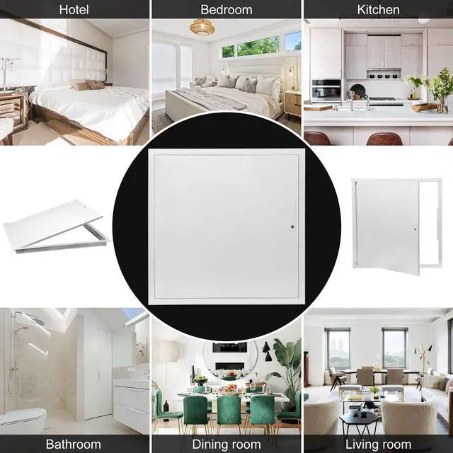 Alt view image 6 of 7 - Thicken 1mm 24 x 24 Access Panel for Drywall,Attic Door, Ceiling Access Panel for Drywall,24x24 Metal Access Panels are Thickened to 1mm to Solve The Problem of Fragile Panels
