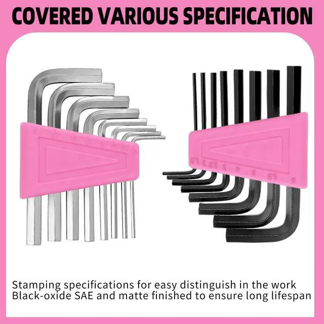 Alt view image 7 of 7 - 58-Piece Household Tool Set for Women with Plastic Toolbox, Pink | All Purpose Hand Tool Kit, General Small Tool Kit, for Home Garage, Office, College Dorm, Daily DIY Repairs, Household Use