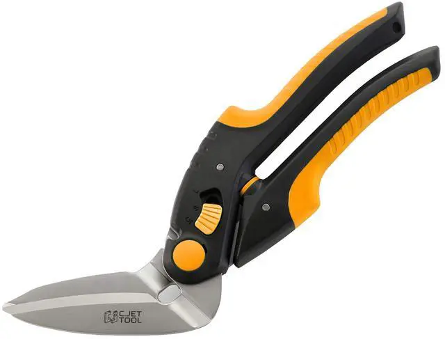 Main image of 10" Heavy Duty Scissors - Carpet Cutter, Industrial Multipurpose Tool for Cardboard, Leather, Pruning, Gardening - Professional Soft Grip Stainless Steel (Orange)