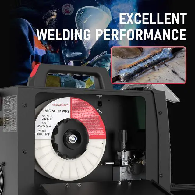 Alt view image 3 of 7 - MIG Welding Wire, ER70S-6 Solid Carbon Steel | 0.030 in, 10 lb spool with high feedability, smooth, consistent wire handling