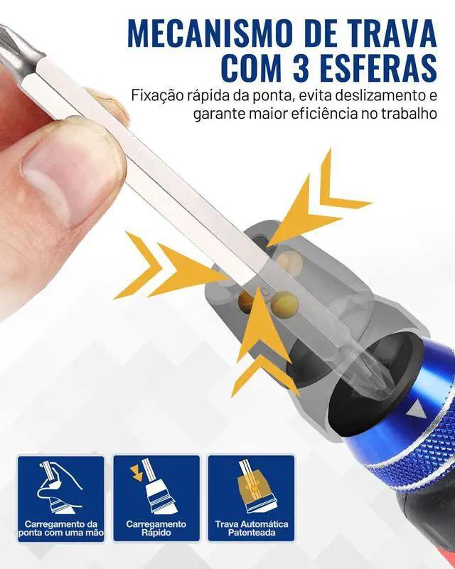 Alt view image 4 of 7 - 12-in-1 Ratcheting Multi-Bit Screwdriver Set | Quick-load Mechanism Screwdriver with Double End Bits in Handle