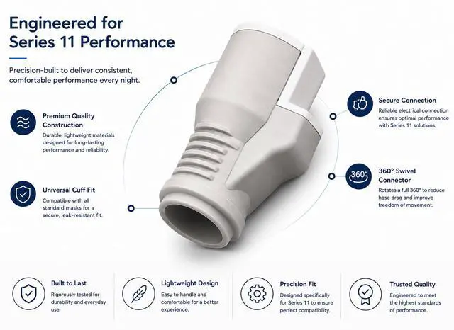 Alt view image 2 of 5 - Improved Climate Line Air Tube for Air Sense 11 Series | 6ft Slim Hose, Rainout-Free