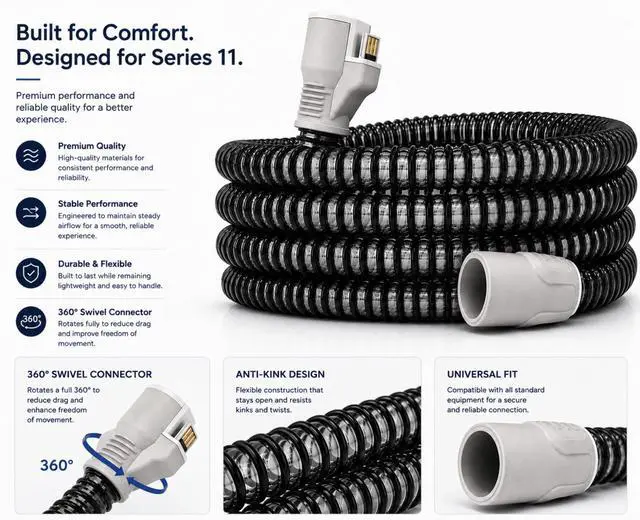 Alt view image 4 of 5 - Improved Climate Line Air Tube for Air Sense 11 Series | 6ft Slim Hose, Rainout-Free