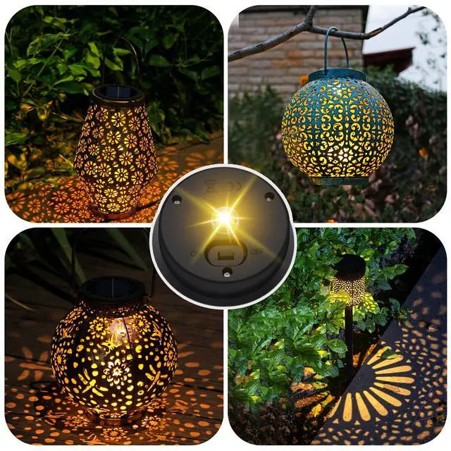 Alt view image 2 of 7 - 4 Pack Solar Light Replacement Top, 3.23 Inch Waterproof for Garden Lantern | Fits 2.83-3.23 In Openings. Replacement Parts For Outdoor DIY Garden, Pathway, Yard Lights & Decor. Warm White