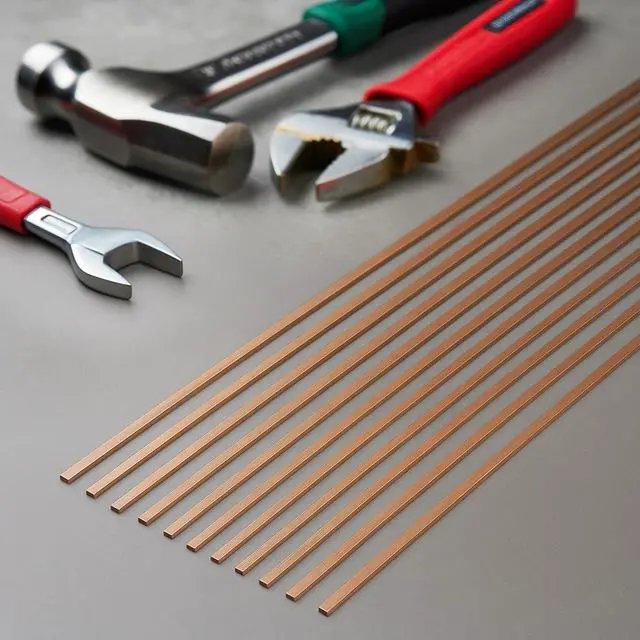 Alt view image 6 of 6 - 15% Silver Brazing Rods AWS BCuP-5 20 Sticks Silver Solder Phos Copper Brazing Alloys Flat Welding Rods 0.050"x1/8"x10" for Air Conditioning, Refrigerator, Cold Storage, and HVAC Units