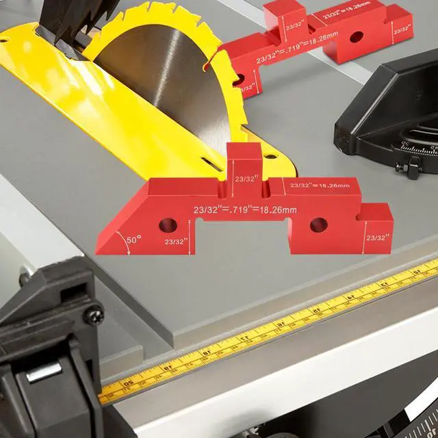 Alt view image 6 of 7 - Table Setup Blocks for Woodworking, 14pcs Aluminum Alloy Precision Set up Bars, Precision Height, Depth, Angle & Fence Alignment Gauge Set - Router and Saw Accessories with Storage Case
