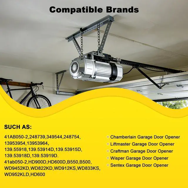 Alt view image 3 of 7 - Upgrade 41A5250 41AB050-2 Belt for 7ft High Garage Door, 237" Garage Door Opener Belt Compatible with Chamberlain Craftsman LiftMaster Sentex Whisper Garage Door Opener Models WD822KD 248739 248754