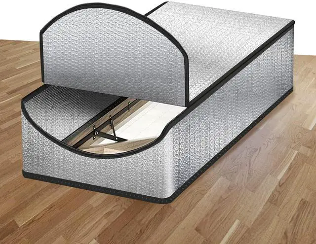 Main image of Attic Stairs Insulation Cover Tent Premium Energy Saving, 25x54x11 for Pull Down Stairs, Double Bubble Reflective Radiant Barrier Reflects 95% of Radiant Heat
