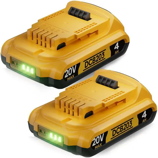 Main image of 4Ah Replacement Compatible for Dewalt 20V MAX Battery with High Capacity | for 20 Volt Cordless Power Tools DCB201 DCB203 DCB204 DCB205 DCB206 DCD DCF DCG Series