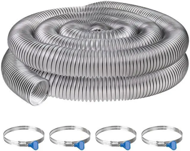 Main image of Dust Collection Hose 2 1/2" x 20',Heavy PVC 2.5 Inch Dust Collector Hose | Puncture-Resistant,Flexible PVC Fume Hose for 2.5 inch Woodworking, Workshops, Dust Collectors, w/Carbon Steel Wire Coil