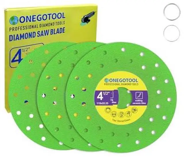 Alt view image 2 of 7 - 4-1/2 inch Tile Cutter Diamond Saw Blade for Angle Grinder Porcelain Ceramic Glass Marble Cutting Tools Grinding disc (3pcs)